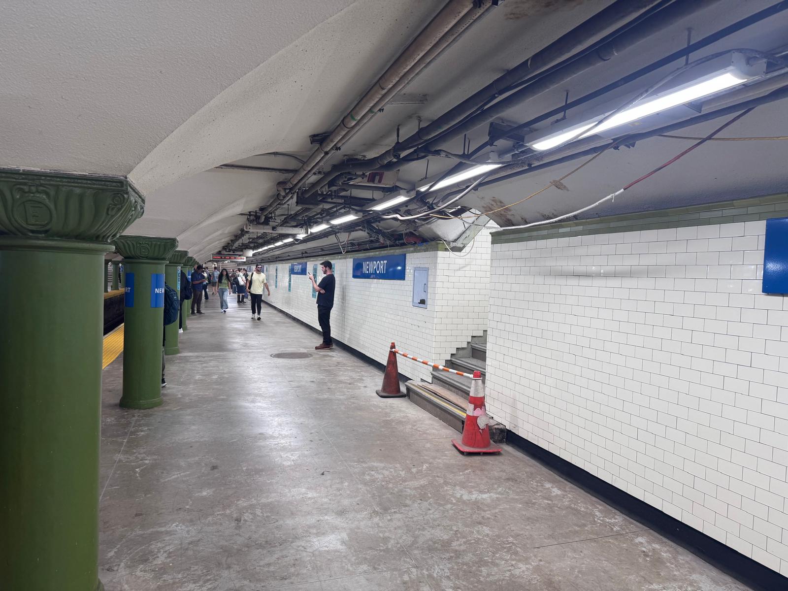 Newport PATH Station commercial tile work